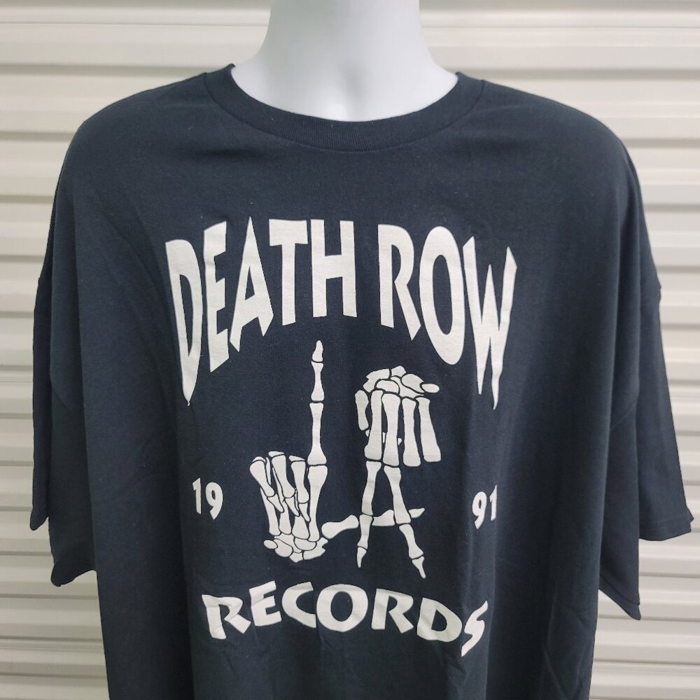 Death Row Records Mens ☆ 4XL ☆ T-shirt Black New